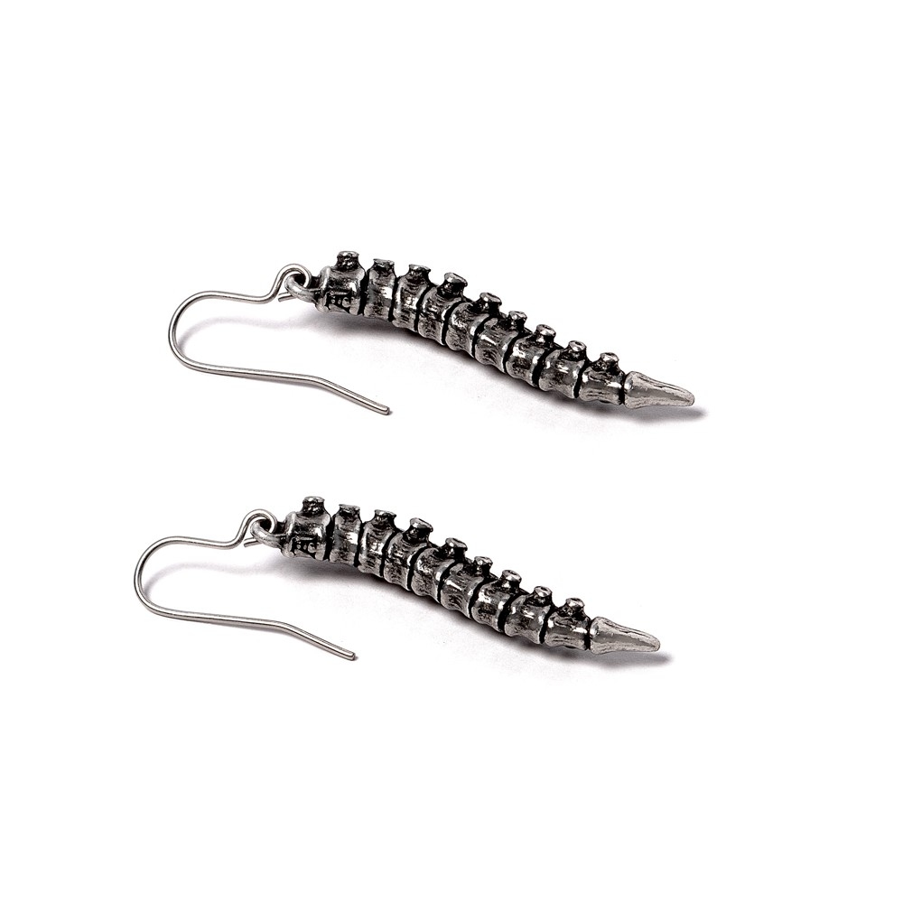 Alchemy - Spine Earrings - Silver coloured